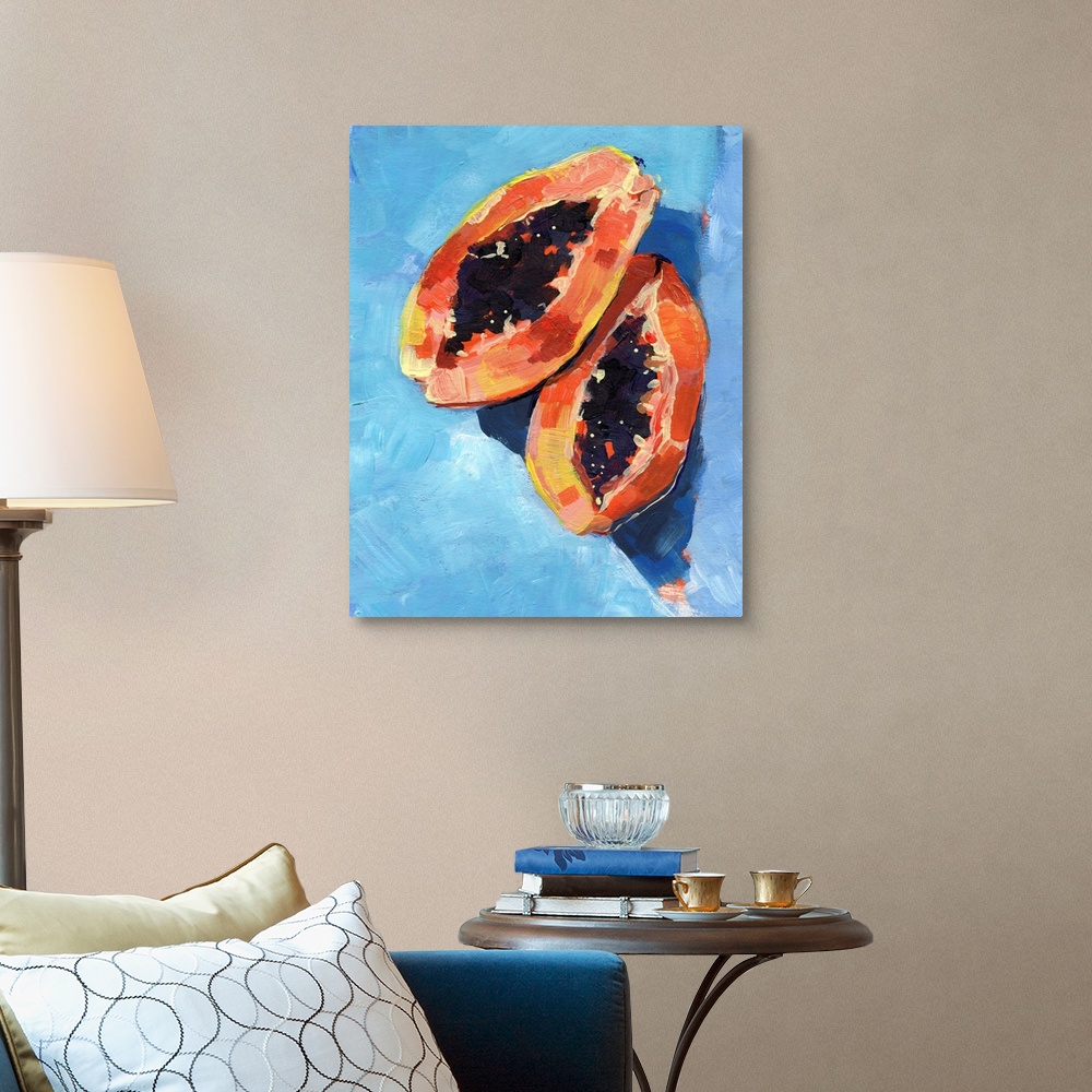 A traditional room featuring Bold Papaya I