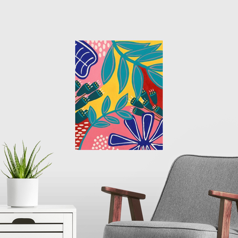 A modern room featuring Bold Tropica I