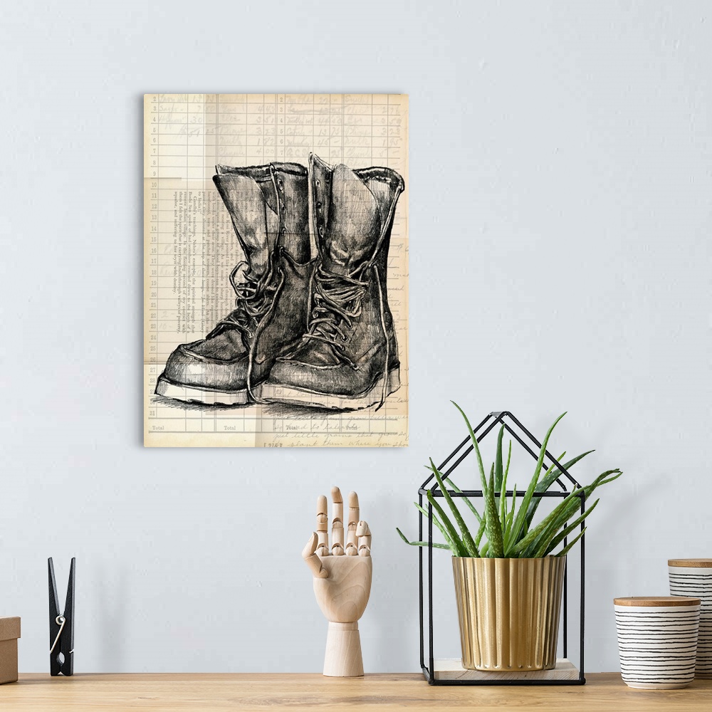 A bohemian room featuring Boots On The Ground II