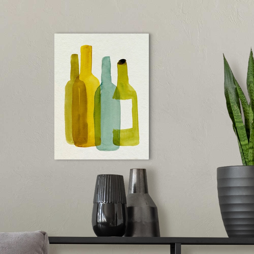 A modern room featuring Bottle Collector II