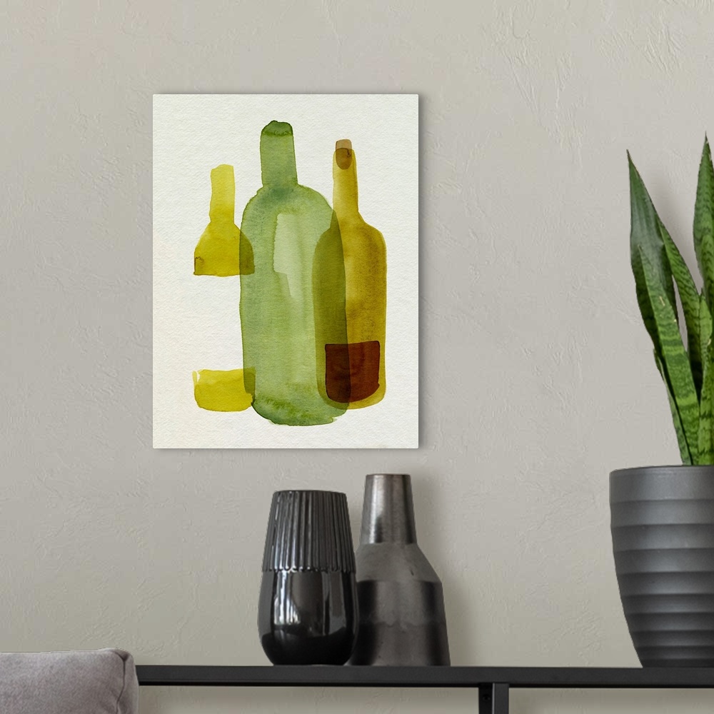 A modern room featuring Bottle Collector III