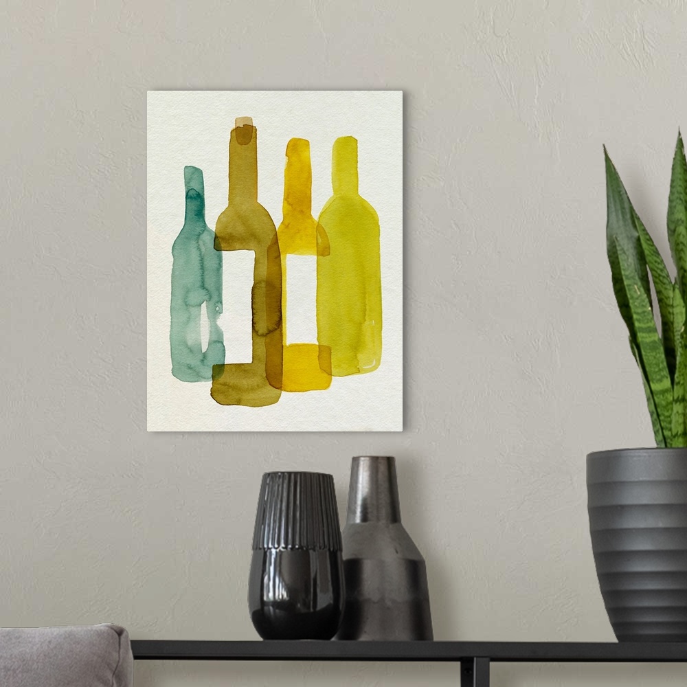 A modern room featuring Bottle Collector IV