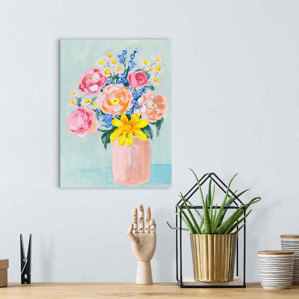 A bohemian room featuring Bouquet In Vase