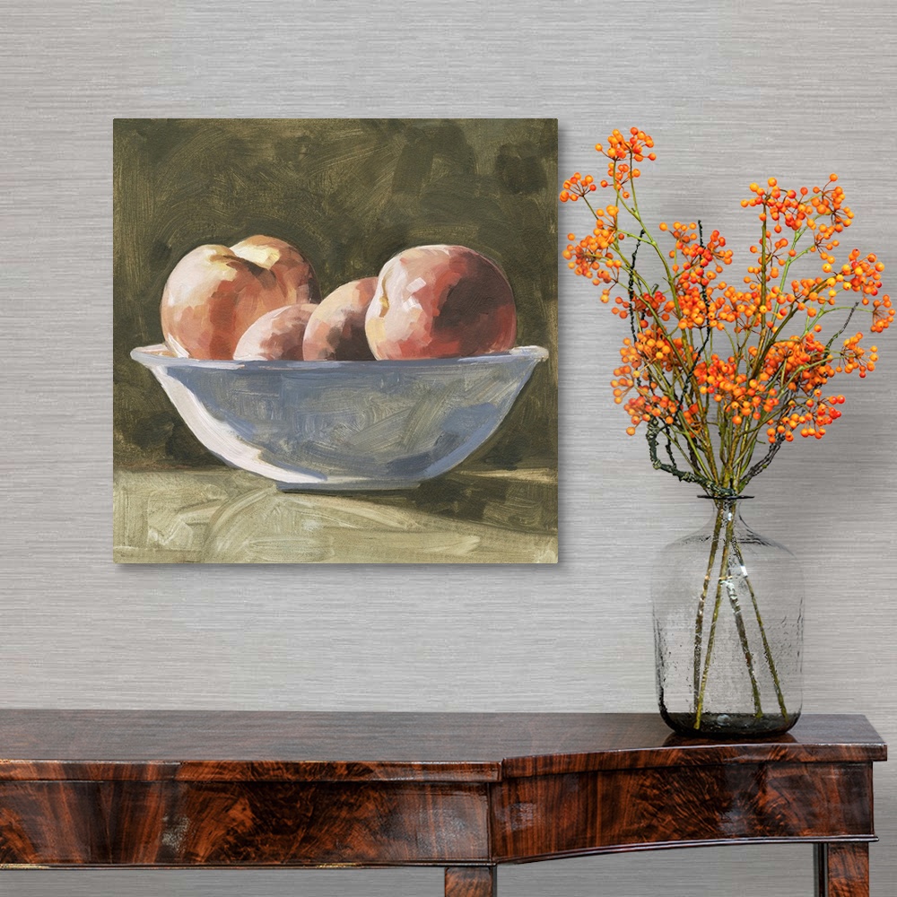 A traditional room featuring Bowl Of Peaches I