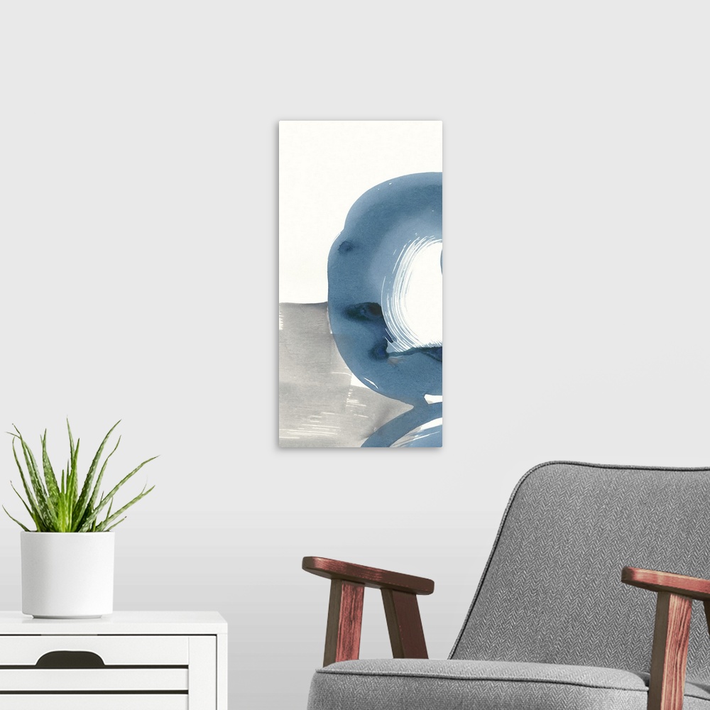 A modern room featuring Breaking Blue I