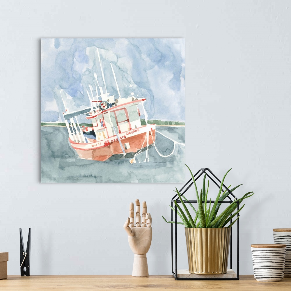 A bohemian room featuring Bright Fishing Boat I