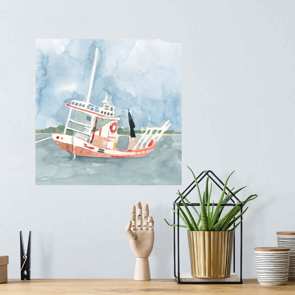 A bohemian room featuring Bright Fishing Boat II