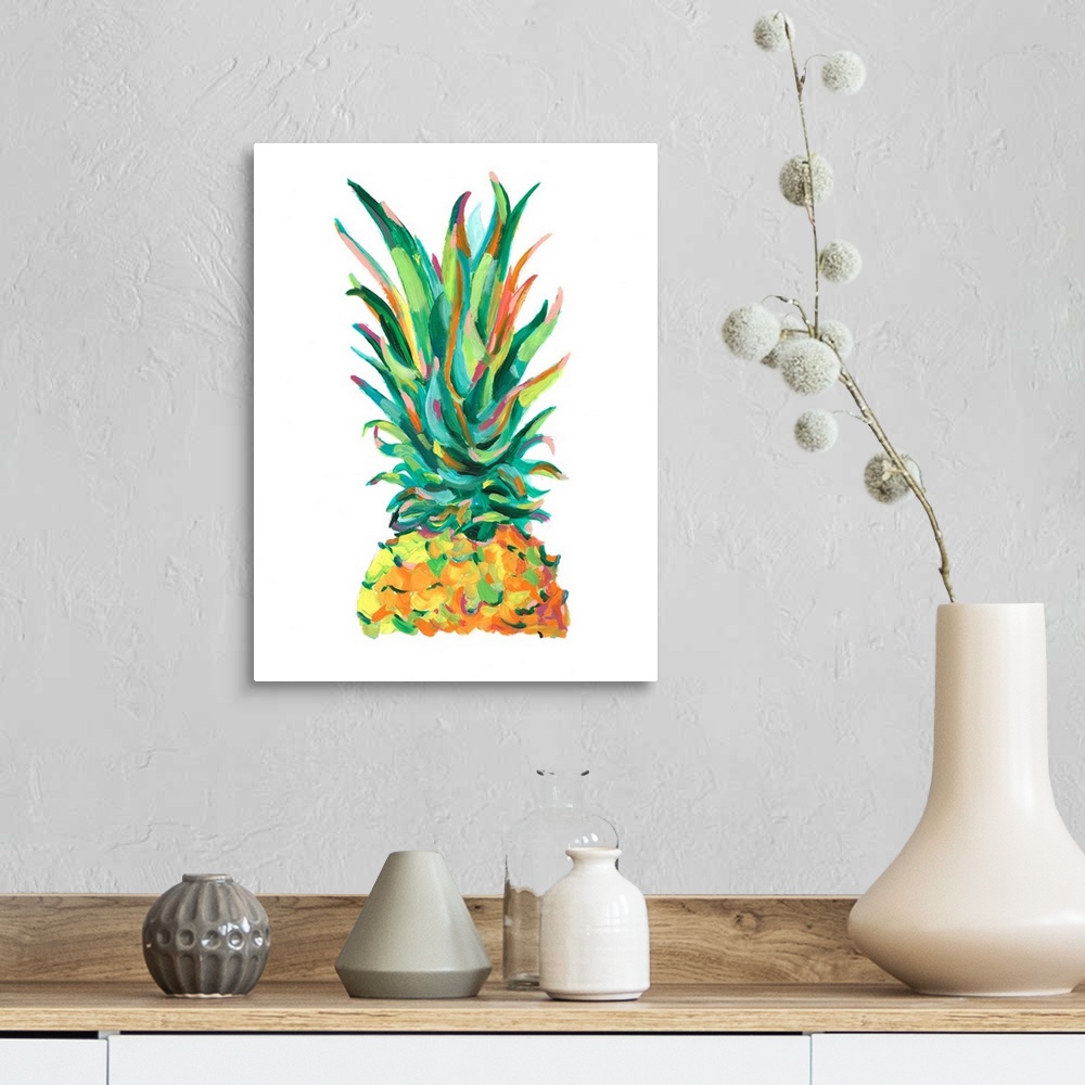 A farmhouse room featuring Bright Pop Pineapple I