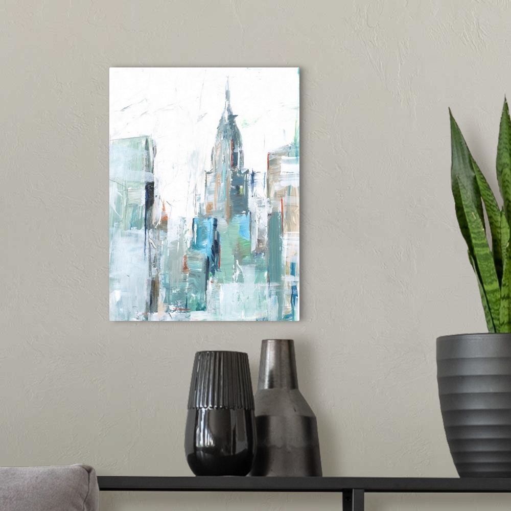 A modern room featuring Brilliant City Study II