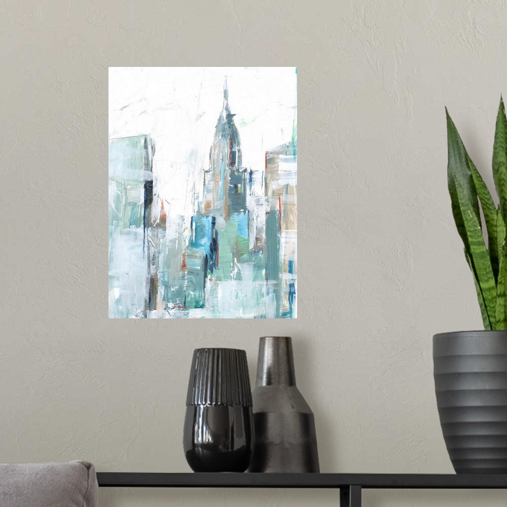 A modern room featuring Brilliant City Study II