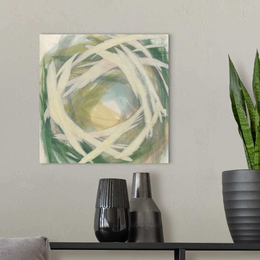 A modern room featuring Brushstrokes II