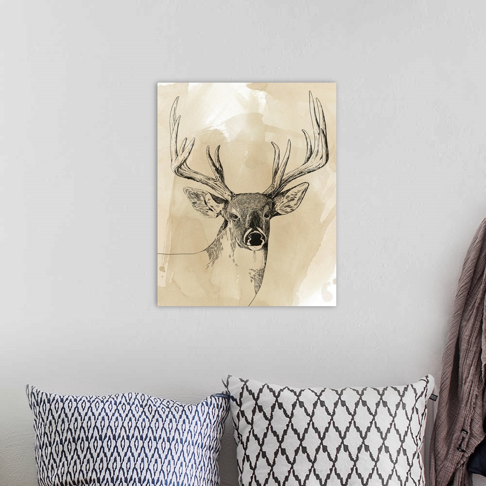 A bohemian room featuring Burnished Buck I