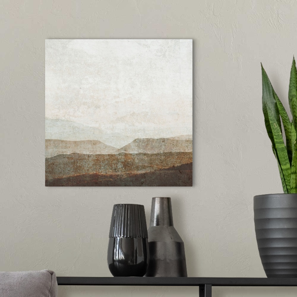 A modern room featuring Burnished Mountains II