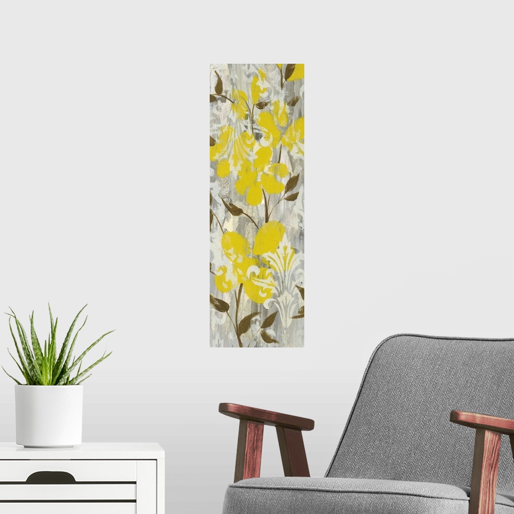 A modern room featuring Buttercups on Grey I