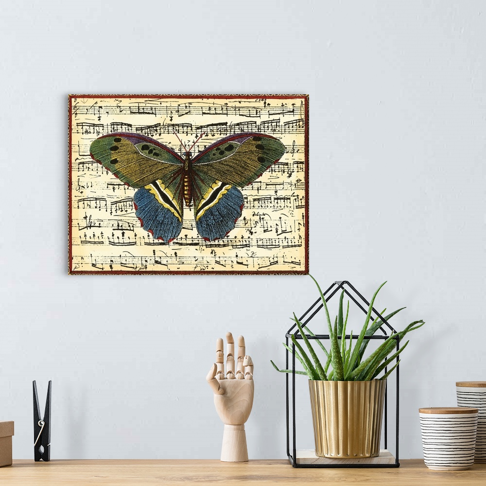 A bohemian room featuring Butterfly Harmony II