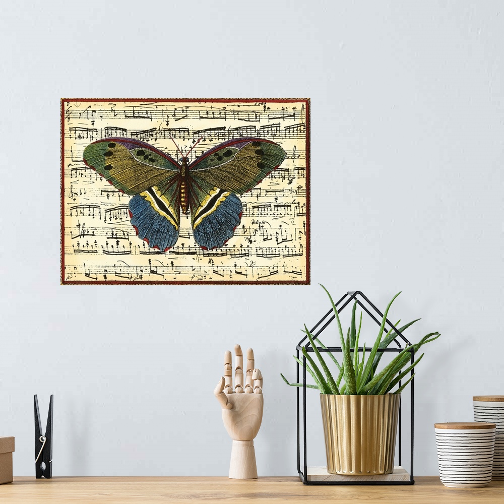 A bohemian room featuring Butterfly Harmony II