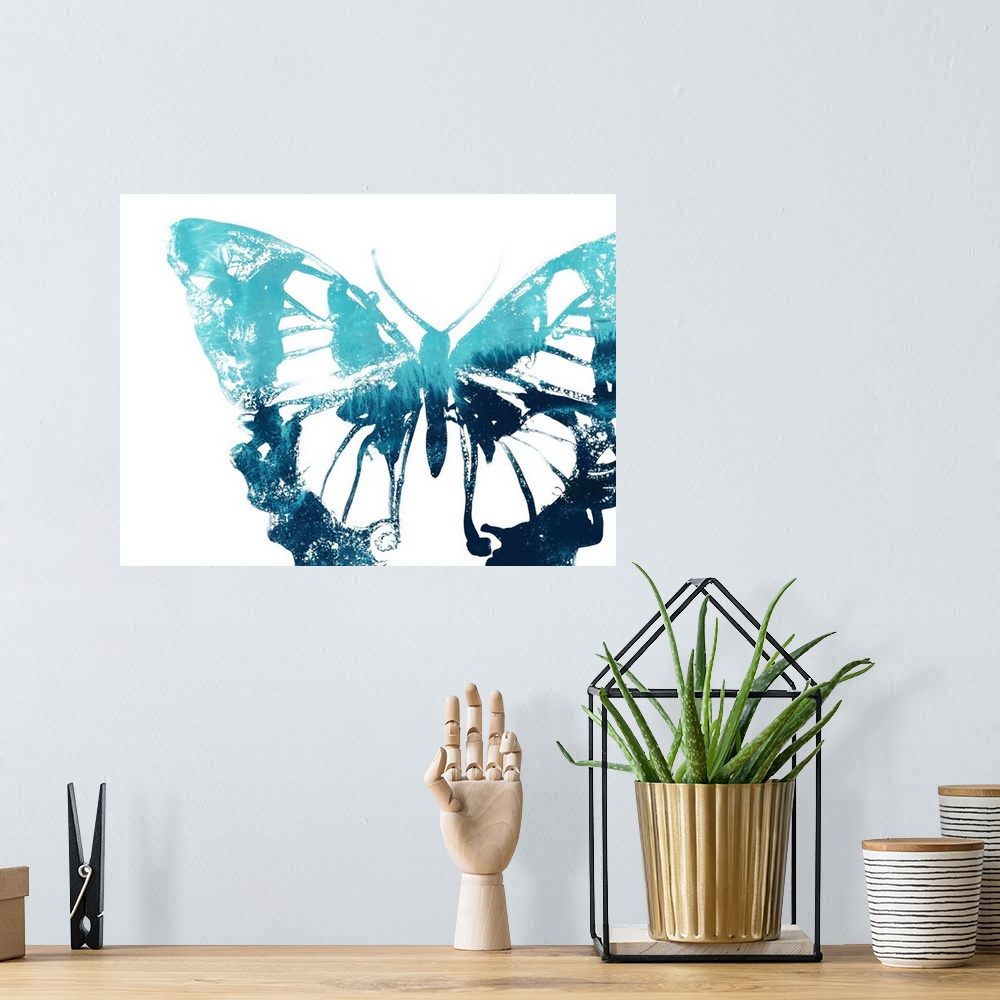 A bohemian room featuring Butterfly Imprint I