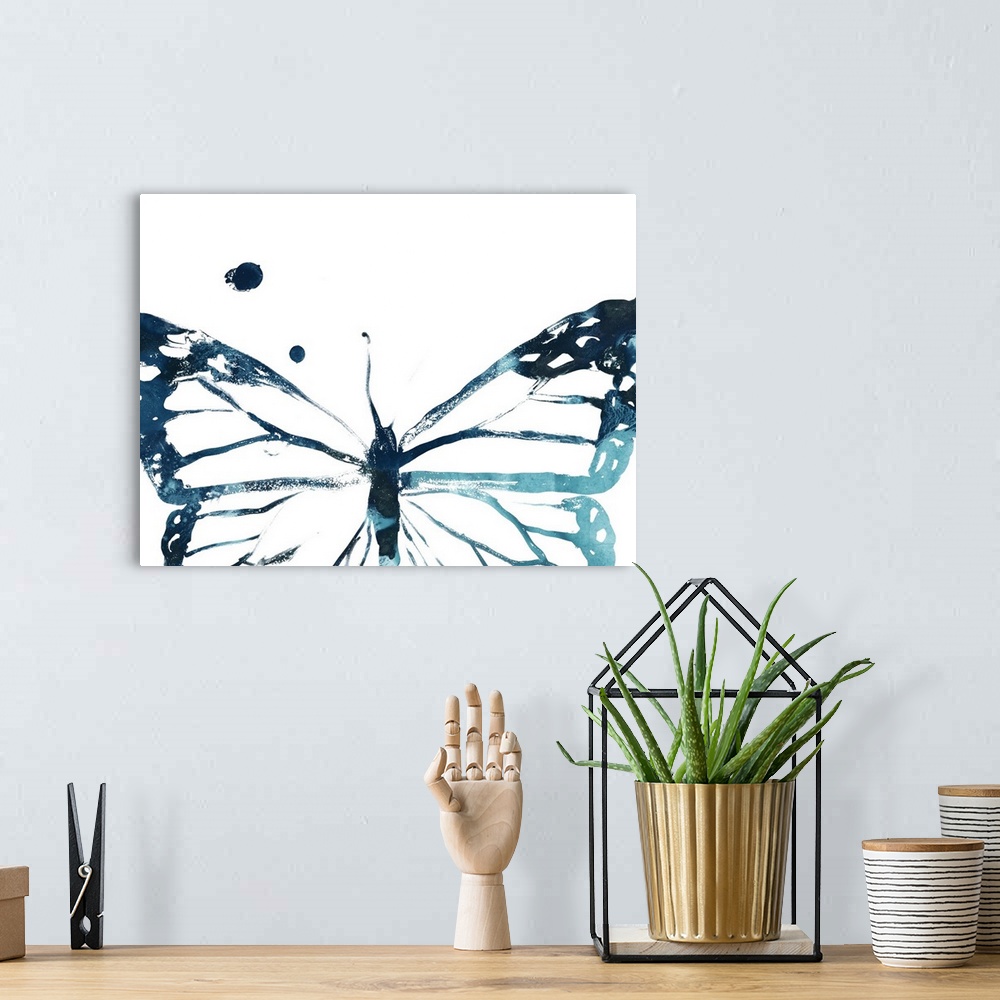 A bohemian room featuring Butterfly Imprint III