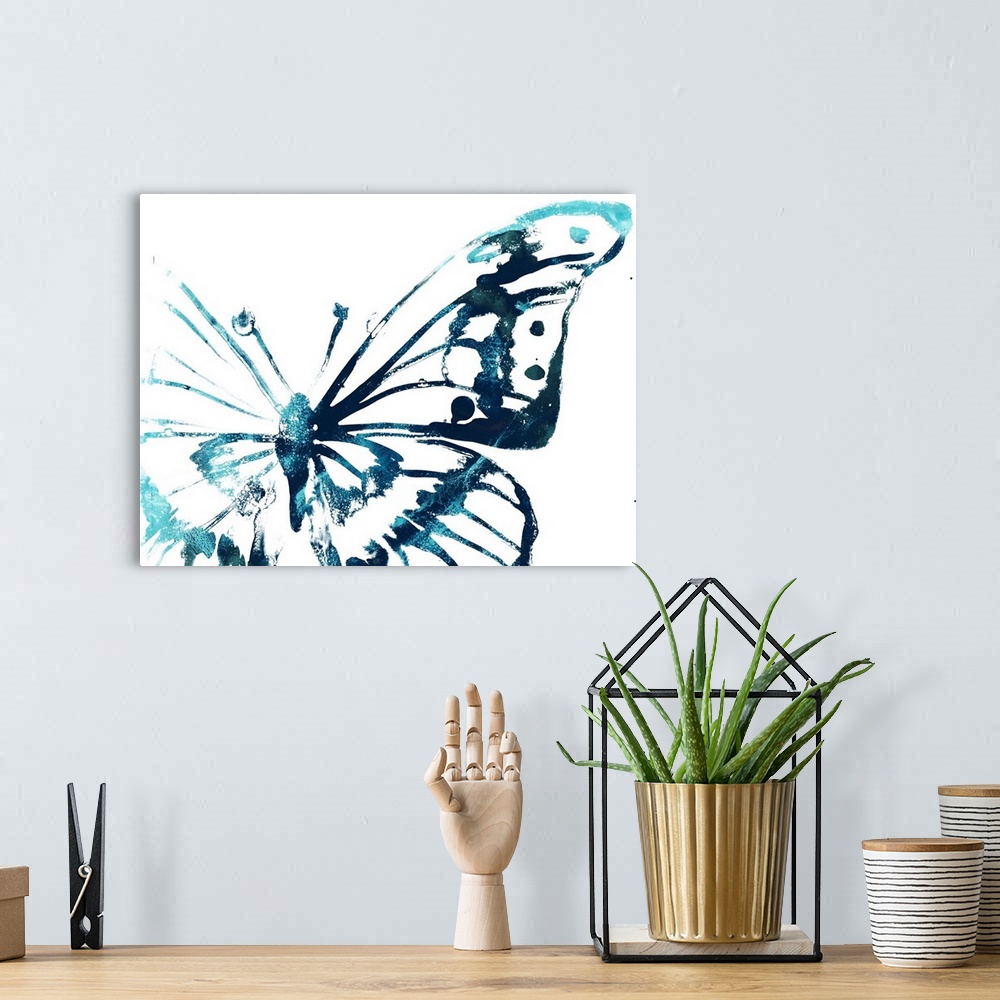 A bohemian room featuring Butterfly Imprint V