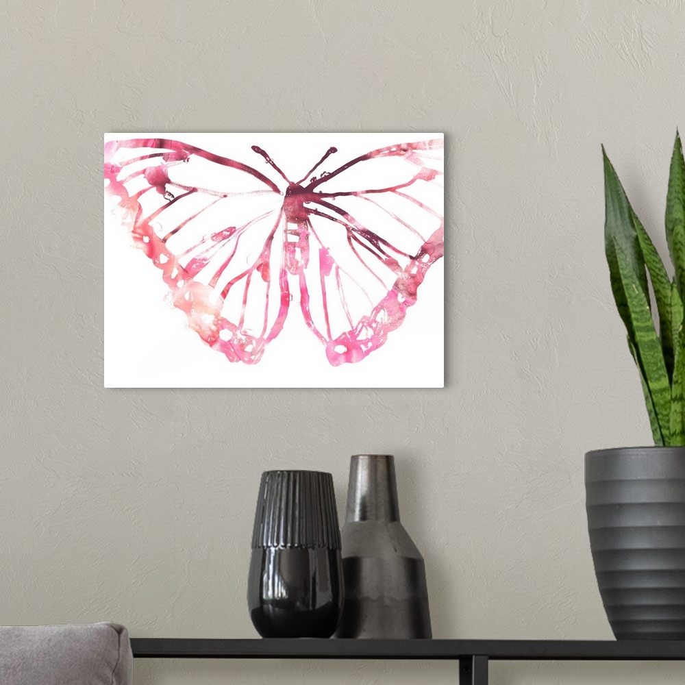 A modern room featuring Butterfly Imprint VI
