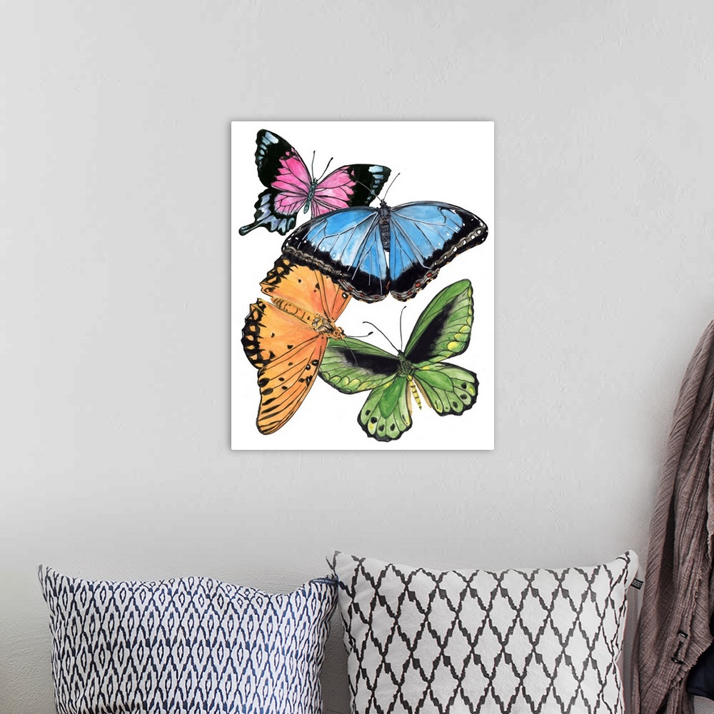 A bohemian room featuring Butterfly Swatches III