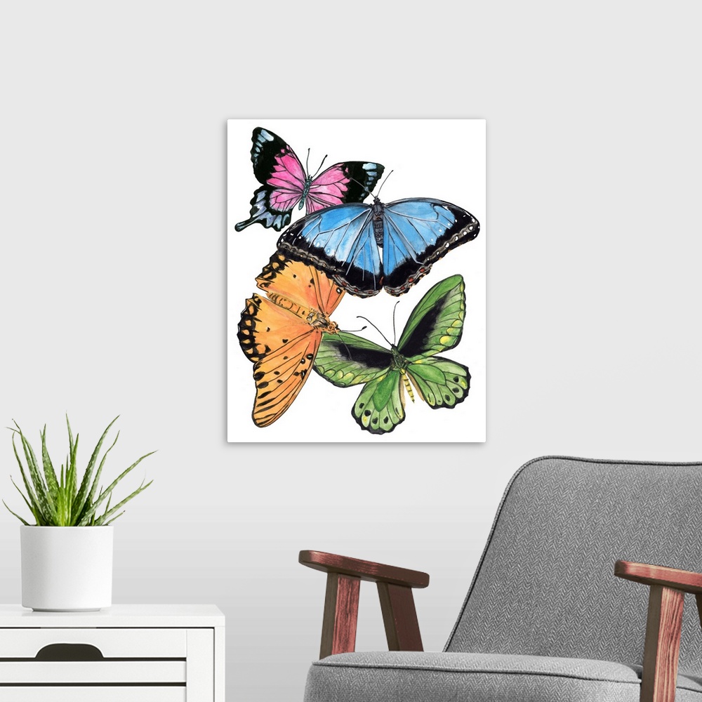 A modern room featuring Butterfly Swatches III