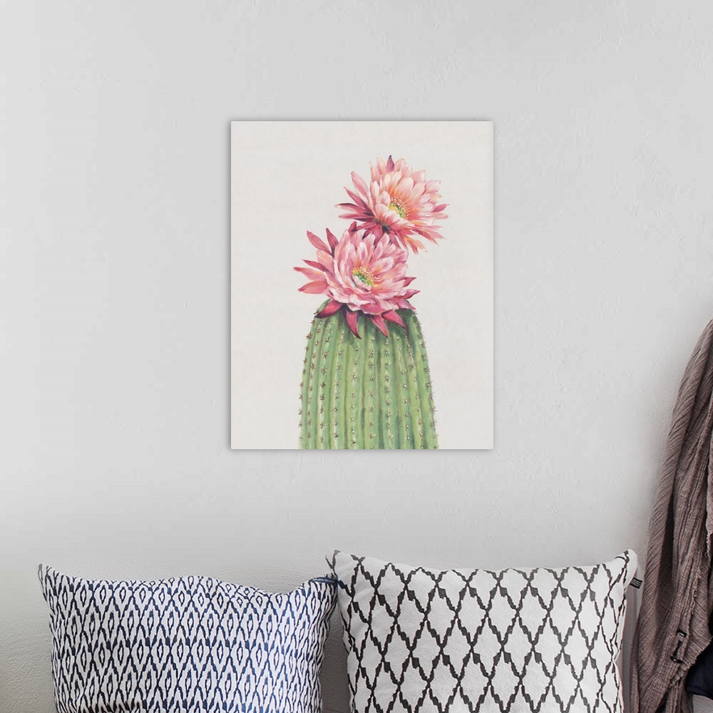 A bohemian room featuring Cactus Blossom II