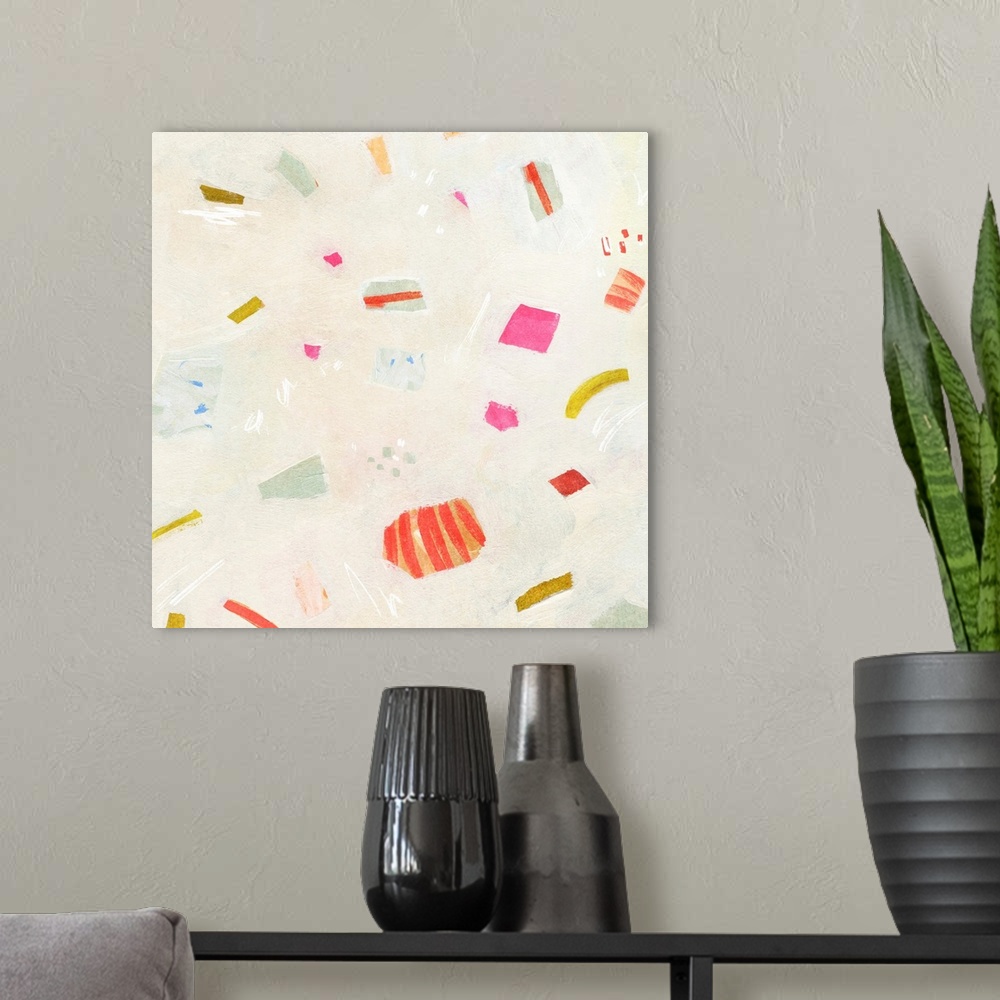 A modern room featuring Candied Confetti I