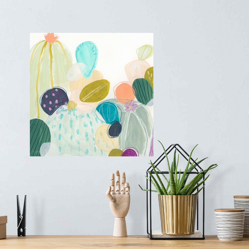 A bohemian room featuring Candy Cactus II