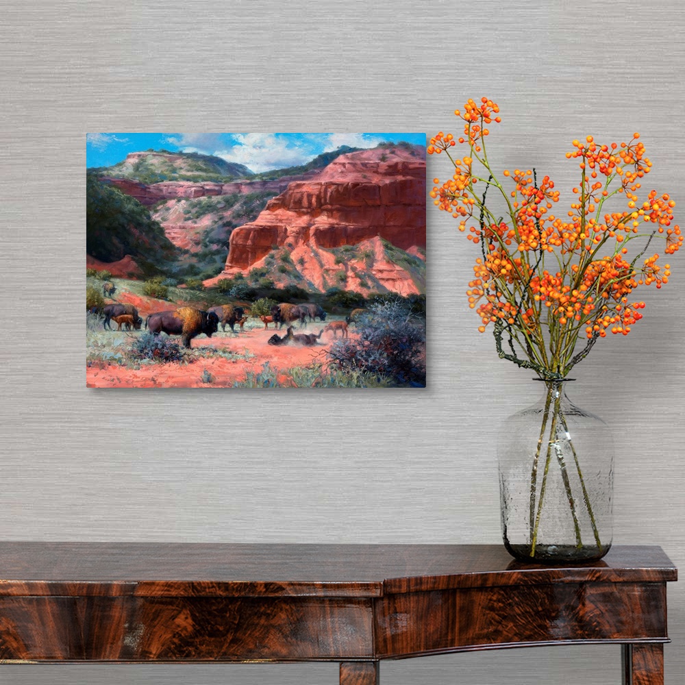 A traditional room featuring Caprock Canyon