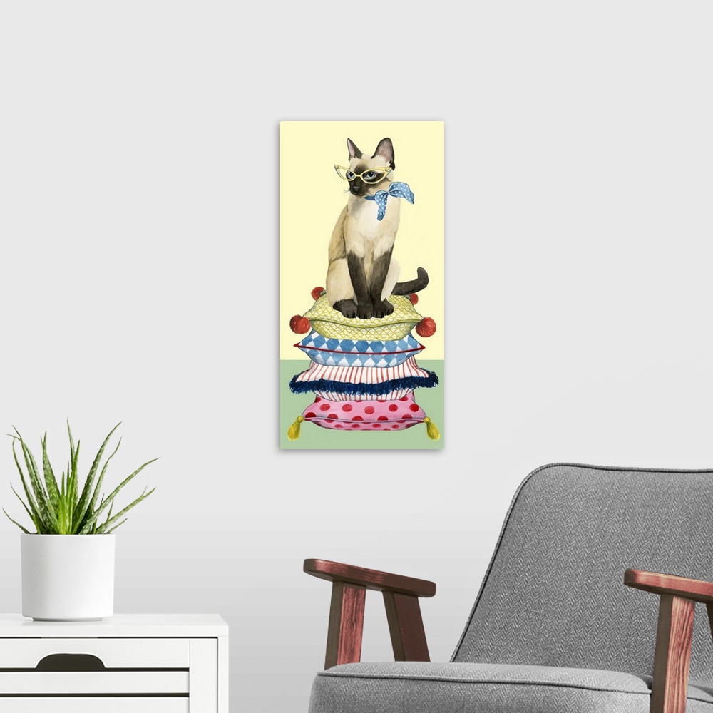 A modern room featuring Cat Lady Collection B