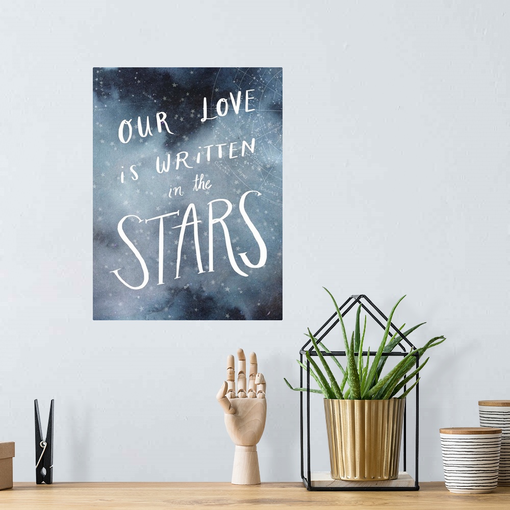 A bohemian room featuring "Our Love Is Written In The Stars"