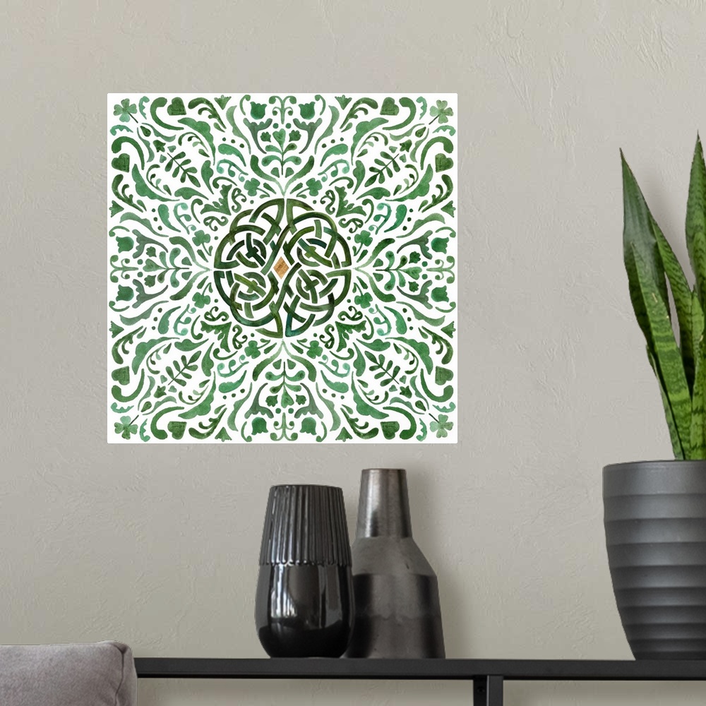 A modern room featuring Celtic Knot II