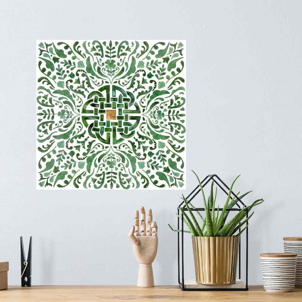 A bohemian room featuring Celtic Knot III