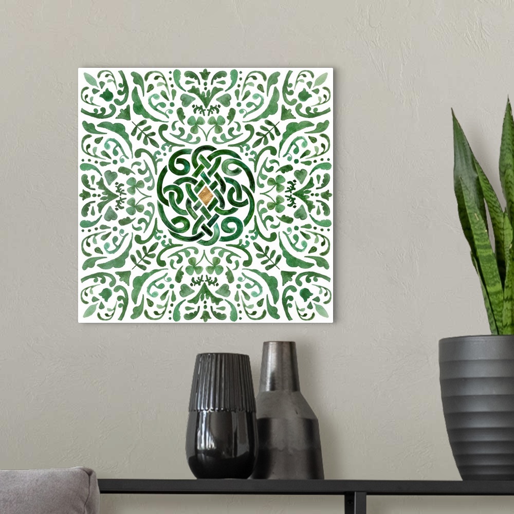 A modern room featuring Celtic Knot IV