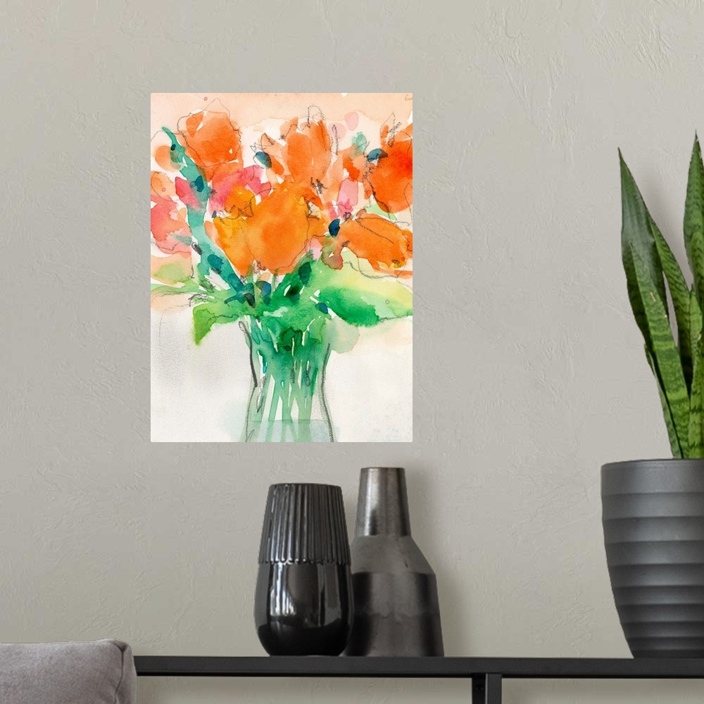 A modern room featuring Cheerful Bouquet I