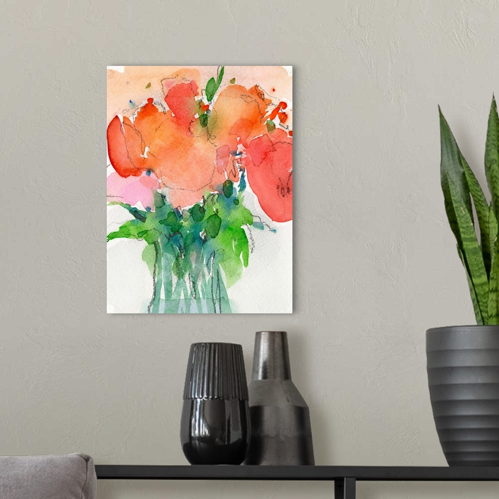 A modern room featuring Cheerful Bouquet II