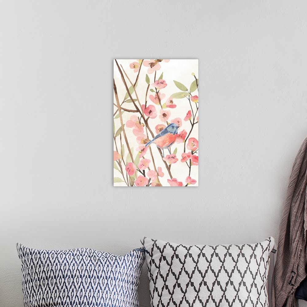 A bohemian room featuring Cherry Blossom Perch I