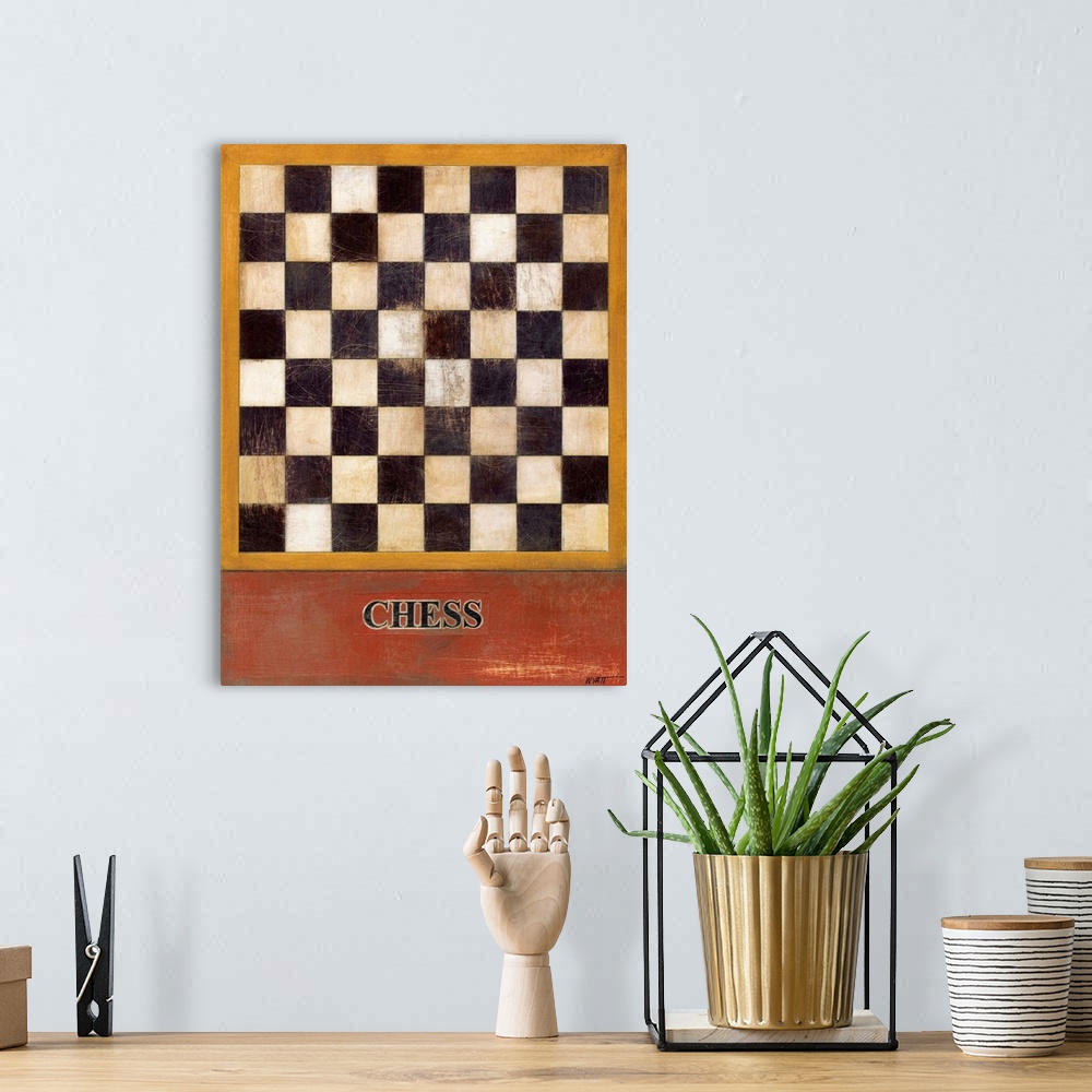 A bohemian room featuring Chess