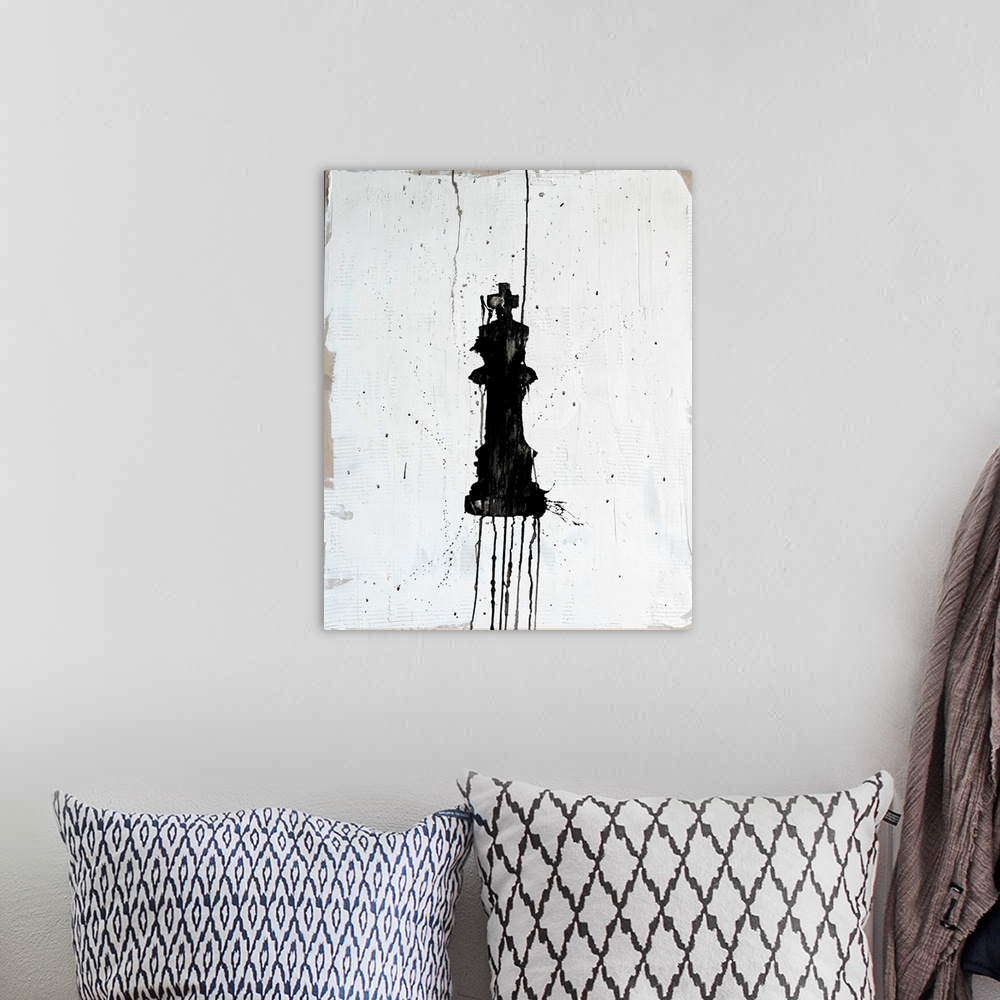 A bohemian room featuring Chess Pieces VI