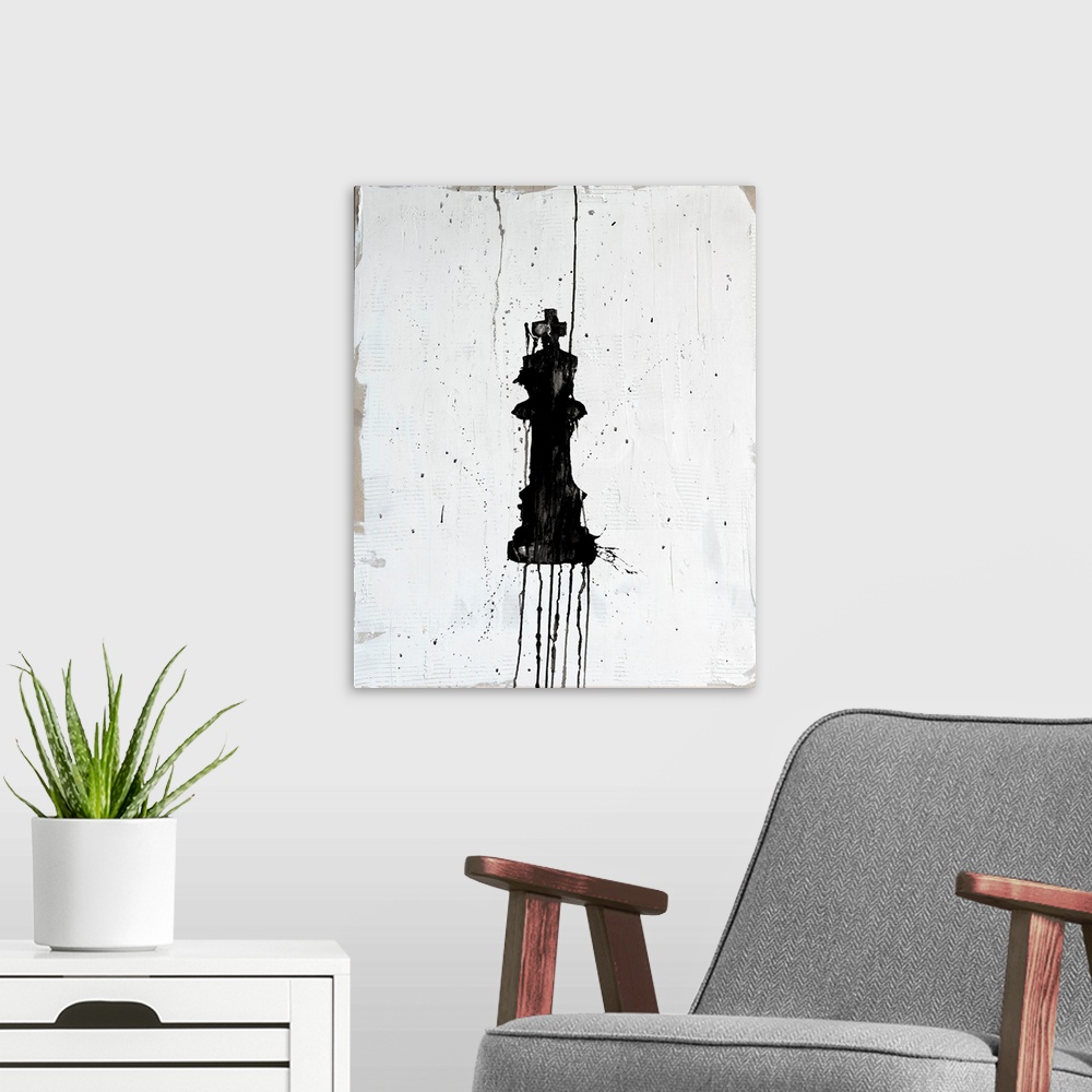 A modern room featuring Chess Pieces VI