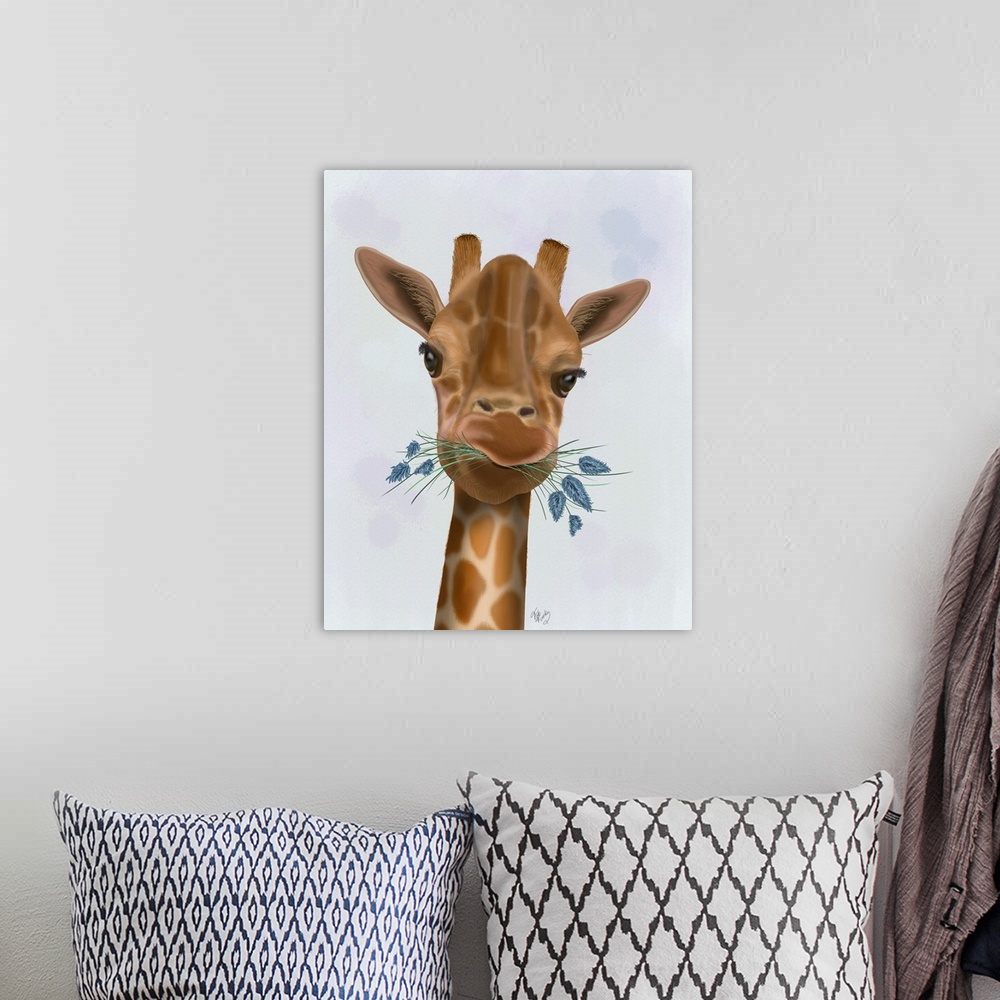 A bohemian room featuring Chewing Giraffe 2
