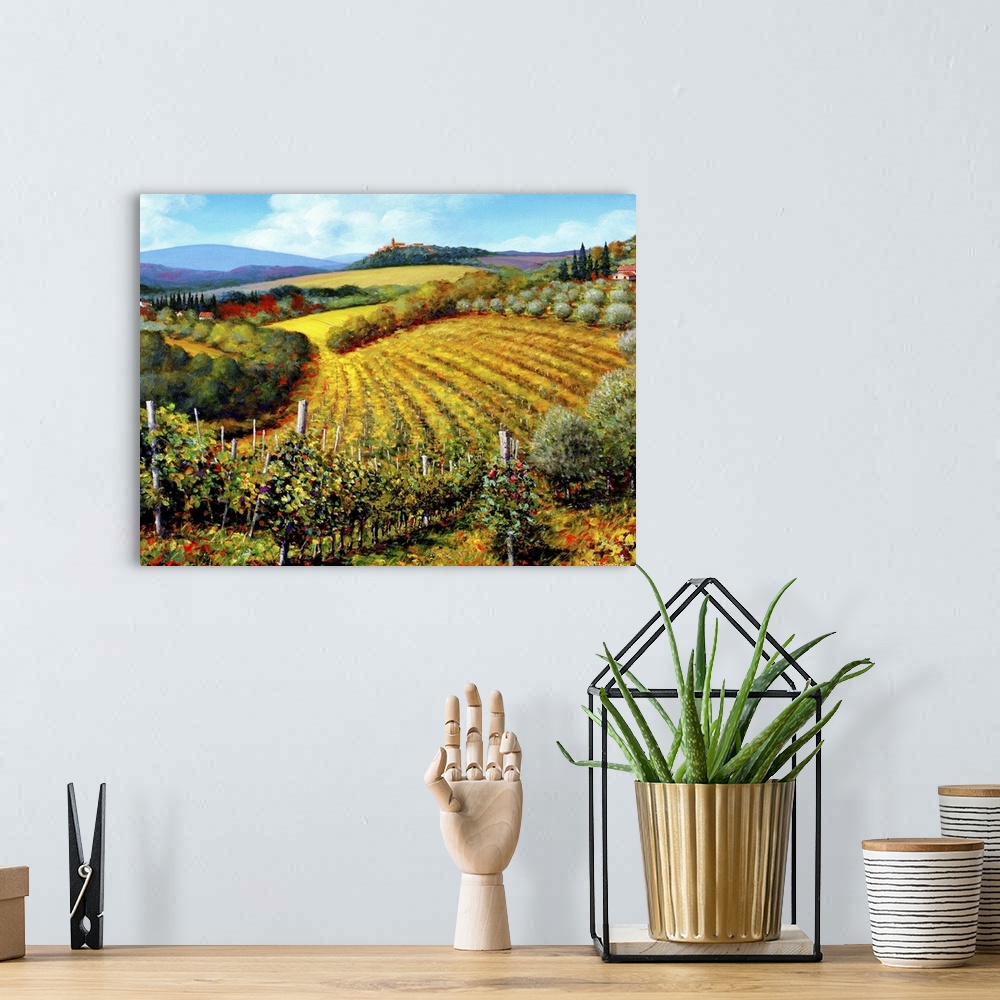 A bohemian room featuring Chianti Vineyards