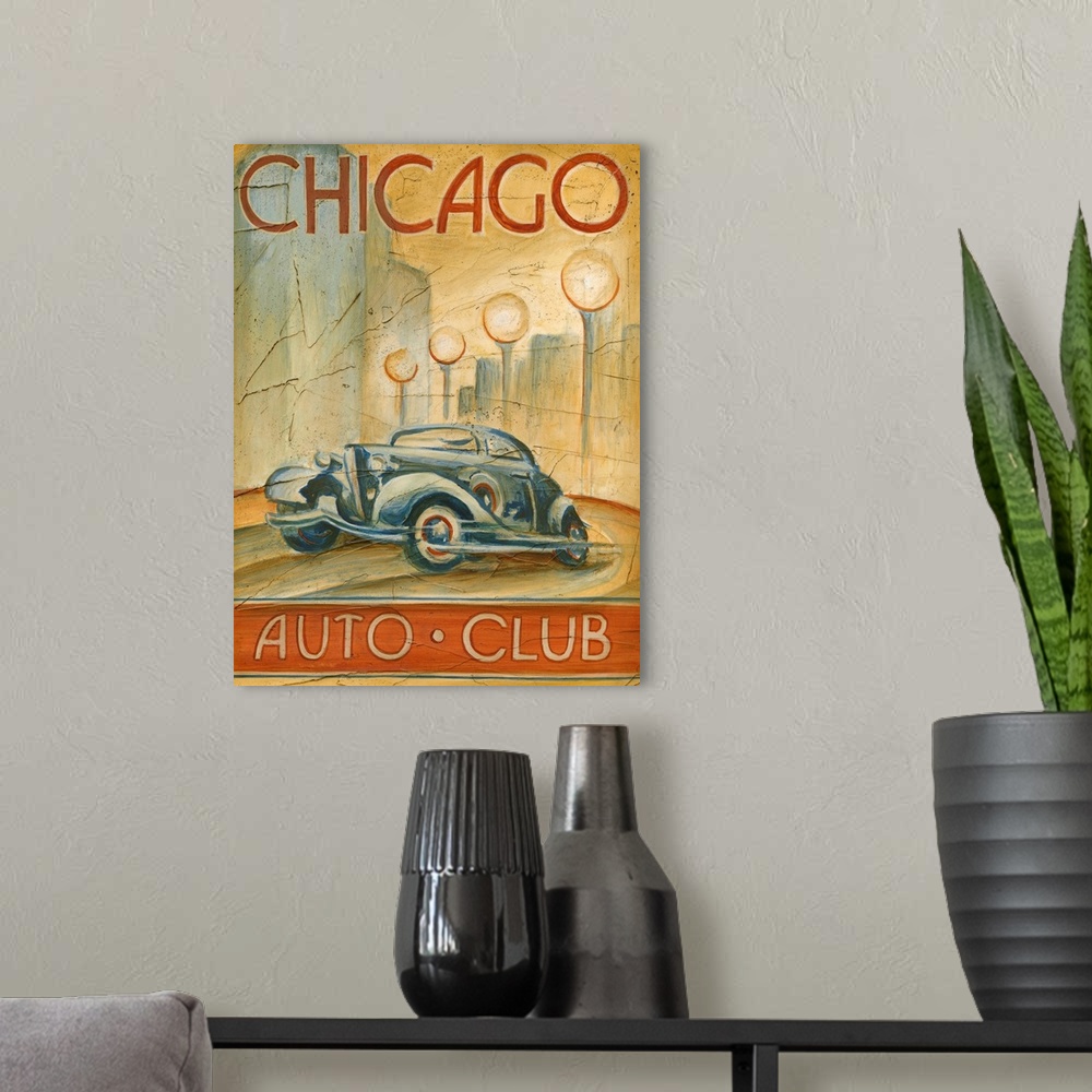 A modern room featuring Chicago Auto Club