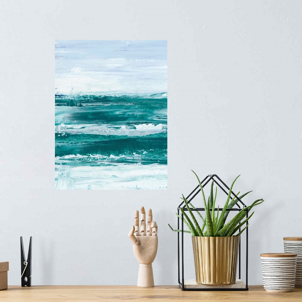 A bohemian room featuring Choppy Waters I