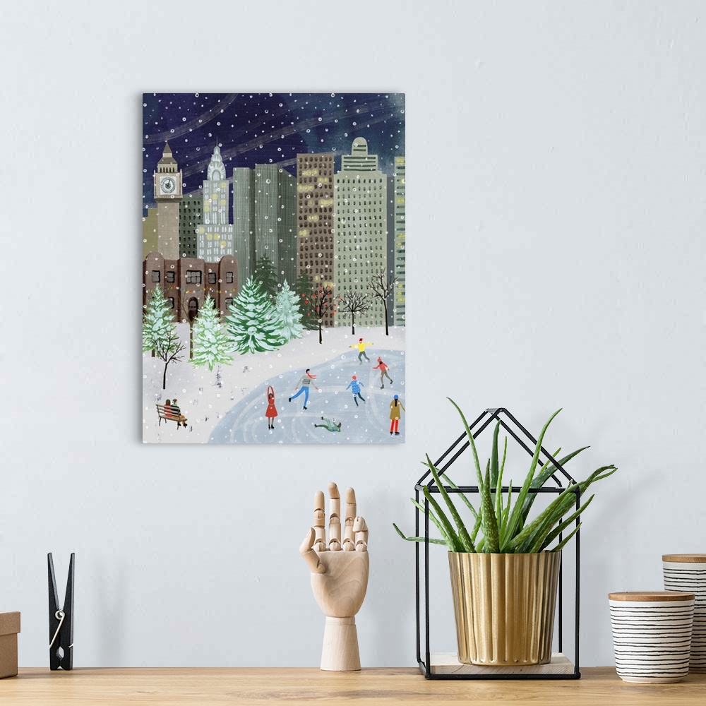A bohemian room featuring Christmas In The City I