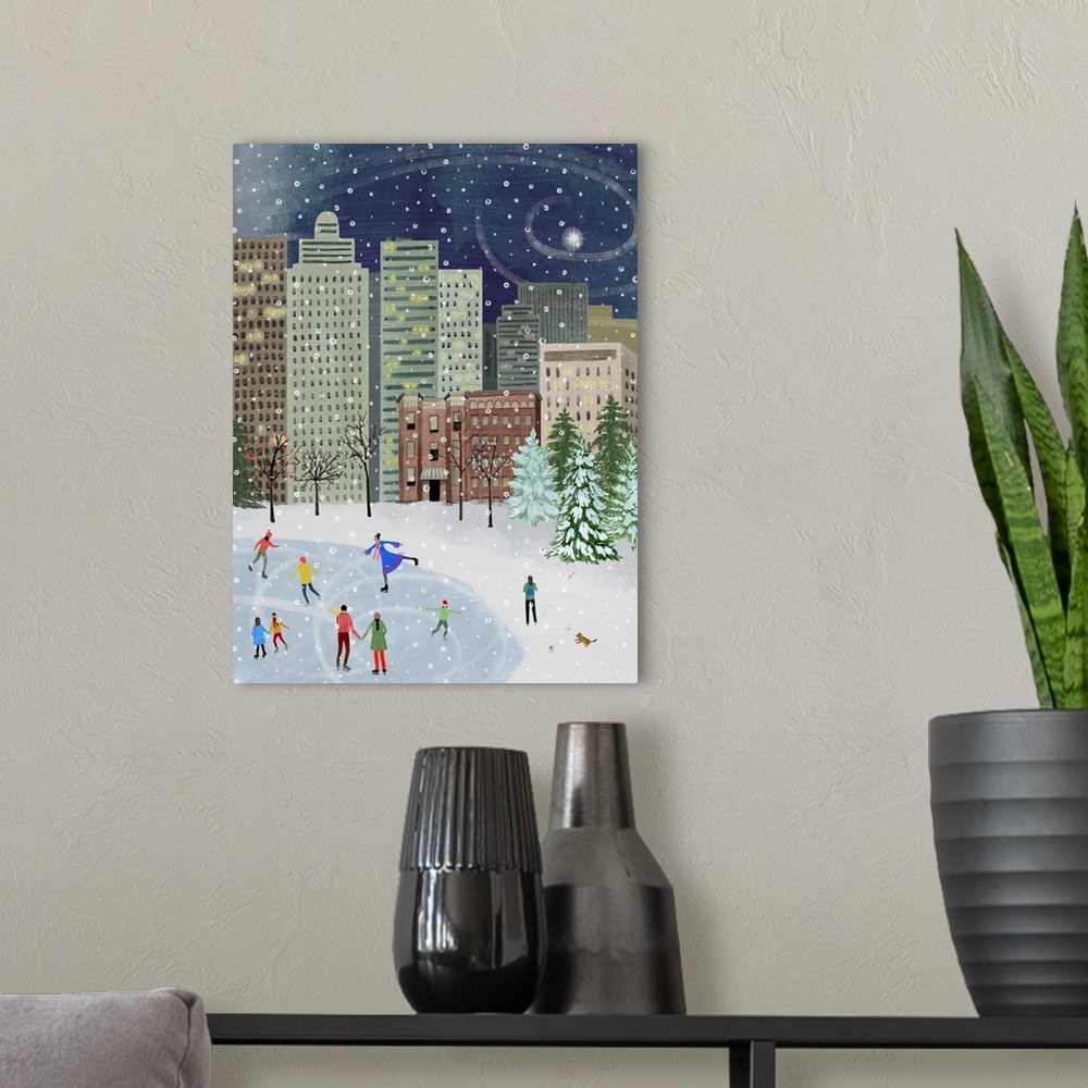 A modern room featuring Christmas In The City II