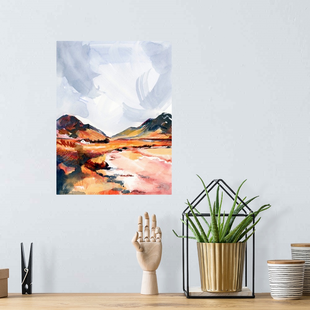 A bohemian room featuring Chromatic Landscapes II