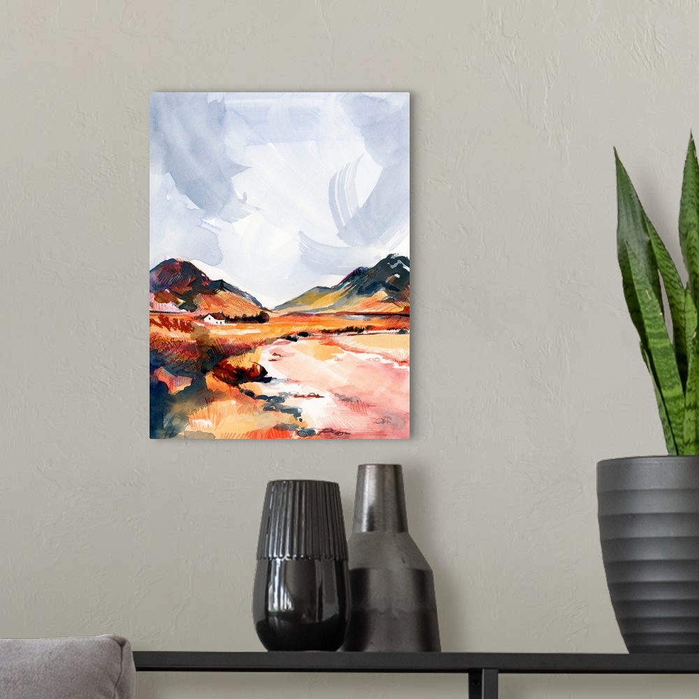 A modern room featuring Chromatic Landscapes II