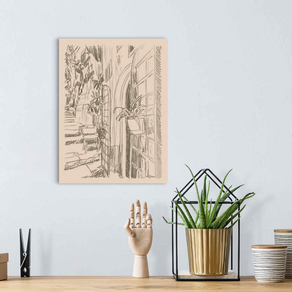 A bohemian room featuring City Sketches III